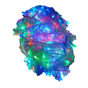 电池彩灯带灯串不插电装饰灯太阳能过年闪灯小串灯户外挂春节绕树