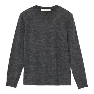 TENGS滕氏秋冬女装基础衫百搭圆领羊毛长袖针织衫套头衫轻柔舒适