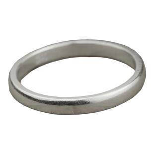 D型 基本款光板简单纯银S990 手工银戒指尾戒小对戒礼物单身光圈