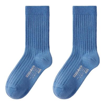 英氏儿童羊毛袜中筒秋冬加厚纯色