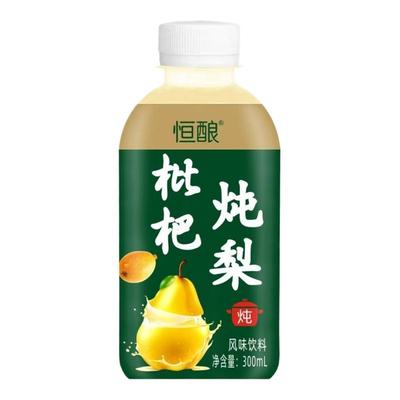 网红枇杷炖梨果味饮料300ml/12瓶装雪梨汁滋润解渴优惠批发一整箱