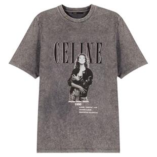 Maje X CÉLINE DION春夏款女装法式时尚气质落肩袖圆领棉质T恤