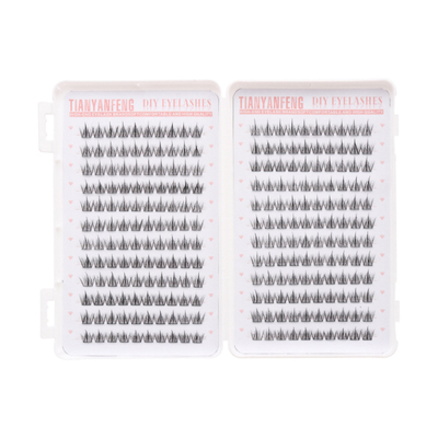 免胶三部曲睫毛书透明单簇