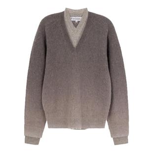 JW ANDERSON 男士深灰色圆领毛衣针织衫银泰百货精品 301574