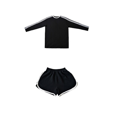 HANDE黑色运动防晒衫亲子装