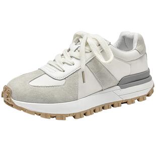 BEAU复古德训鞋女华夫阿甘鞋运动鞋厚底老爹鞋子春夏女鞋