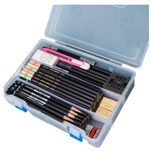 青竹铅笔素描工具套装初学者入门基础炭笔全套笔帘笔学生用美术生用品绘画专业专用画画速写画笔写生2B8B铅笔