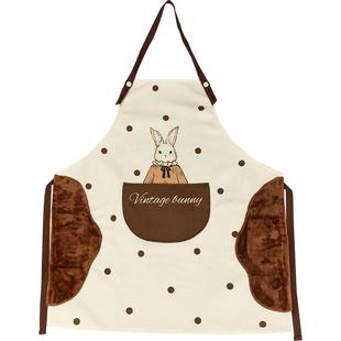 摩登主妇赫拉兔围裙厨房家用2026新款女高级感年轻款防水防油做饭