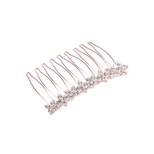 锆石水钻发梳发卡水晶发插发饰韩国刘海梳头饰头帘梳卡倒插梳发夹