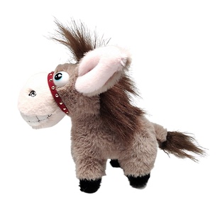 刻字搞怪呲牙小毛驴毛绒钥匙扣圈链书包挂件公仔玩偶情侣生日礼物