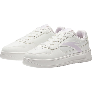 安踏女鞋板鞋春季新款官方正品运动鞋轻便增高厚底学生品牌休闲鞋