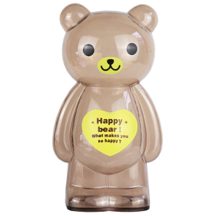 小熊存钱罐儿童储蓄罐储钱女硬币男孩防摔可存可取透明2026年新款