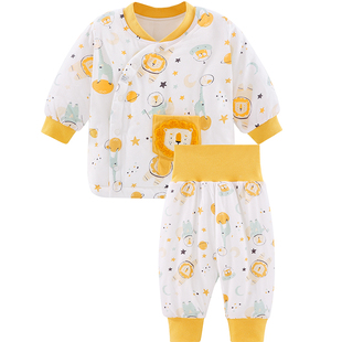 Aengbay婴儿套装分体棉袄保暖家居服宝宝加厚夹棉棉衣新生儿冬装