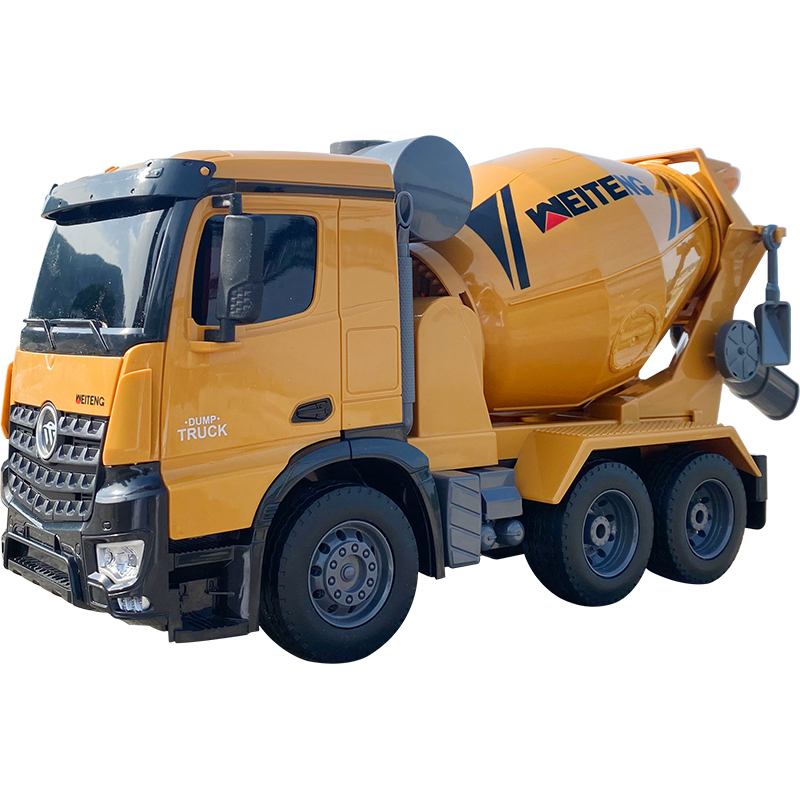 威腾工程车遥控搅拌车模型大号水泥混凝土罐车儿童玩具车男孩汽车