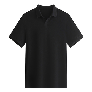 霞湖世家冰藻泥凉感海鸥领polo衫防晒5A抑菌液氨翻领短袖t恤DF006