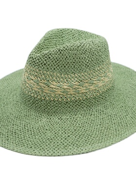 礼帽度假男女夏天大帽檐编织草帽