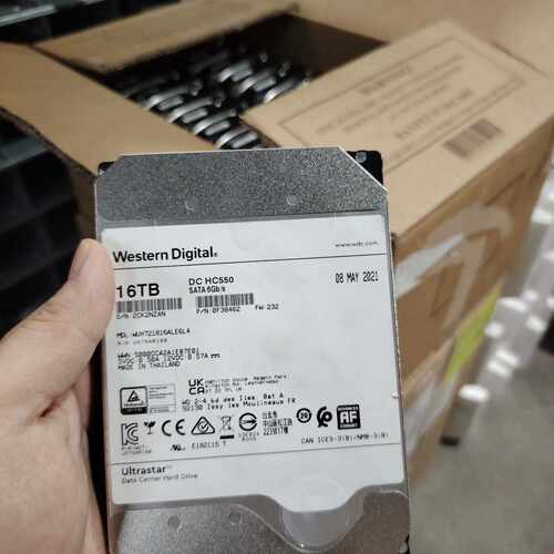 【请询价】出准新拆机少量  西数 16T SATA 实物图成色，W