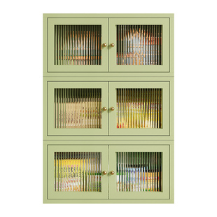 铁艺阳台矮柜储物柜飘窗柜子收纳柜自由组合落地柜靠墙铁皮置物柜