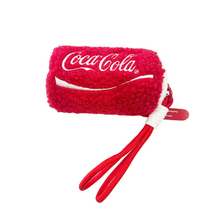 三方半|可口可乐汽车钥匙包挂件迷你毛绒可乐罐钥匙扣卡片包收纳