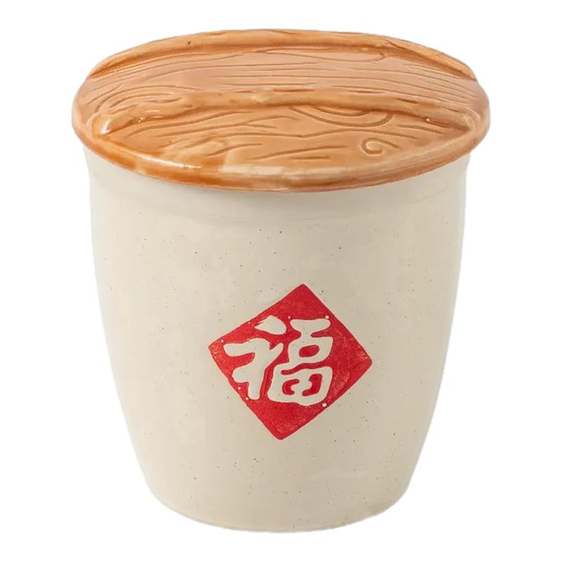 创意福字陶瓷小罐家用调味罐调料