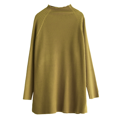 安迪绒毛衣中长款套头长袖女装