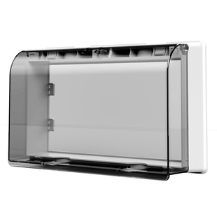 明装明线双86型二位双联防水盒插座防水罩开关加高保护罩盖粘贴式