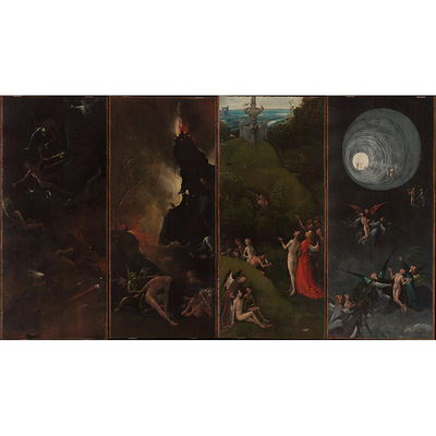 来世的愿景耶罗尼米斯·博斯高清油画原版作品装饰画喷绘素材图片