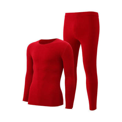 本命年红色保暖内衣套装2026马年