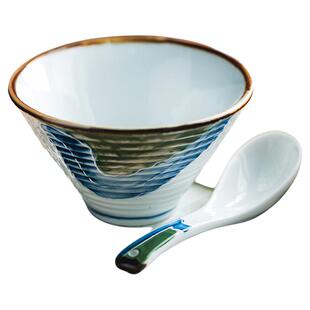 个人专用高颜值碗家用吃饭小碗特别好看的碗斗笠面碗陶瓷饭碗餐具