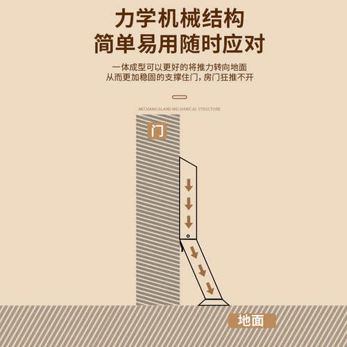 神门阻门挡免打孔阻门器防撞堵门新款门塞器顶门防风门档门吸挡门