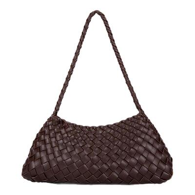 手工编织小众设计月牙包