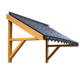 庭院户外遮阳棚室外阳台屋檐挡雨瓦片斜面小雨棚店铺门头中式雨蓬