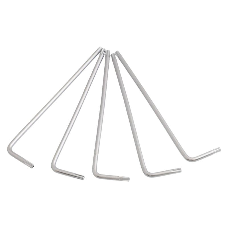 梅花内六角扳手短款花型扳手空心米字形星型螺丝刀S2古铜T10-T50