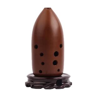 踏古 京式刘宽忍指法 双腔笔筒埙十孔陶埙古埙专业演奏民族乐器