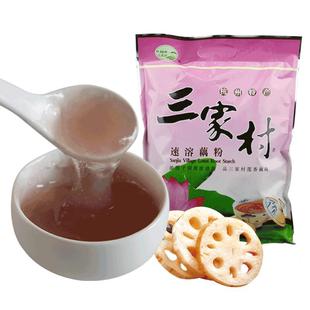 三家村西湖藕粉560克原味含糖桂花代餐莲藕粉羹农家杭州特产速溶
