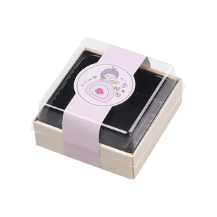 雪媚娘包装盒单个2粒大号一次性盒子烘焙甜品蛋黄酥雪梅娘打包盒4