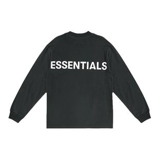 官网正品essentials长袖t恤男女反光情侣美式打底衫花卉潮FOG复线