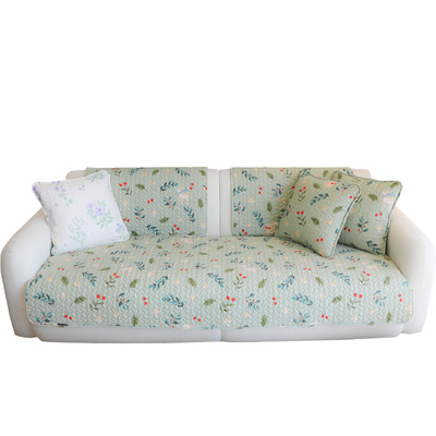 雨朵 新品田园纯棉沙发垫布艺碎花防滑坐垫真皮沙发垫四季通用