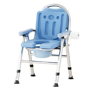 坐便器老人移动马桶上厕所专用老年家用结实折叠孕妇沐浴凳洗澡椅