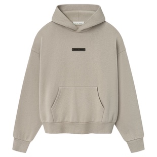 Fear of God Essentials LOGO字母烫标印花连帽卫衣帽衫情侣