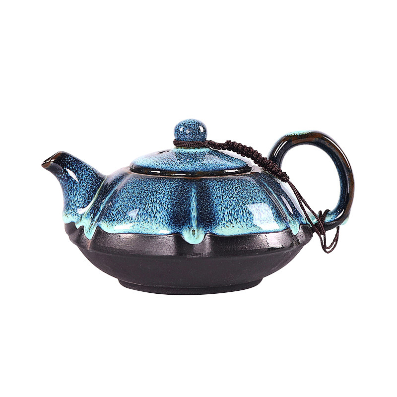 茶壶建盏窑变陶瓷功夫茶具拉丝天目釉油滴盖碗侧把壶茶道配件过滤