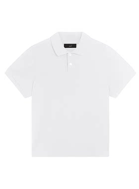 登喜路棉质真丝珠地布短袖Polo衫