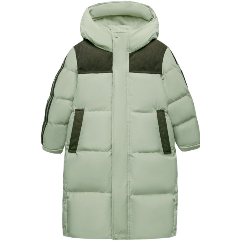 迷你巴拉巴拉男童女童羽绒外套冬季新款发热连帽长款羽绒服保暖