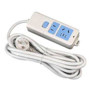 带线家用插线板带地线电插板大功率USB插座独立开关排插带安全门