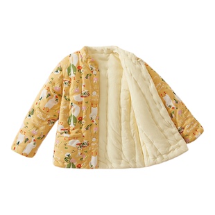 中大童手工棉花棉袄儿童棉服学生校服内搭加厚保暖男女童棉衣外套