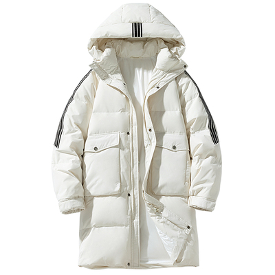 回力90绒中长款羽绒服男士冬季