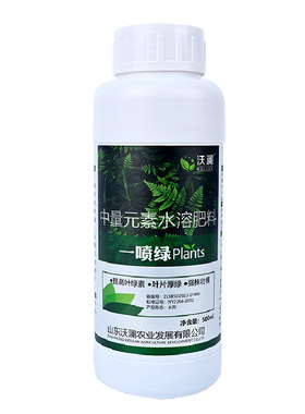 黄叶一喷绿氨基酸叶面肥营养液