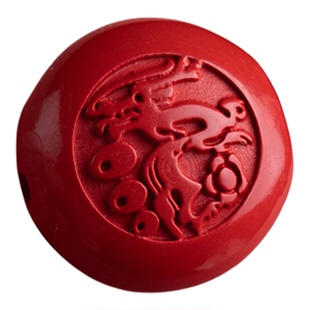 正品朱砂生肖单个散珠手串链DIY串珠珠子手机链钥匙扣diy饰品配件