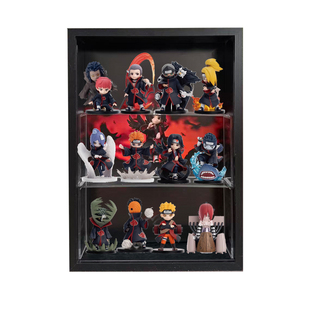 收纳相框展示盒适用于泡泡玛特共鸣火影忍者疾风传系列大战晓组织