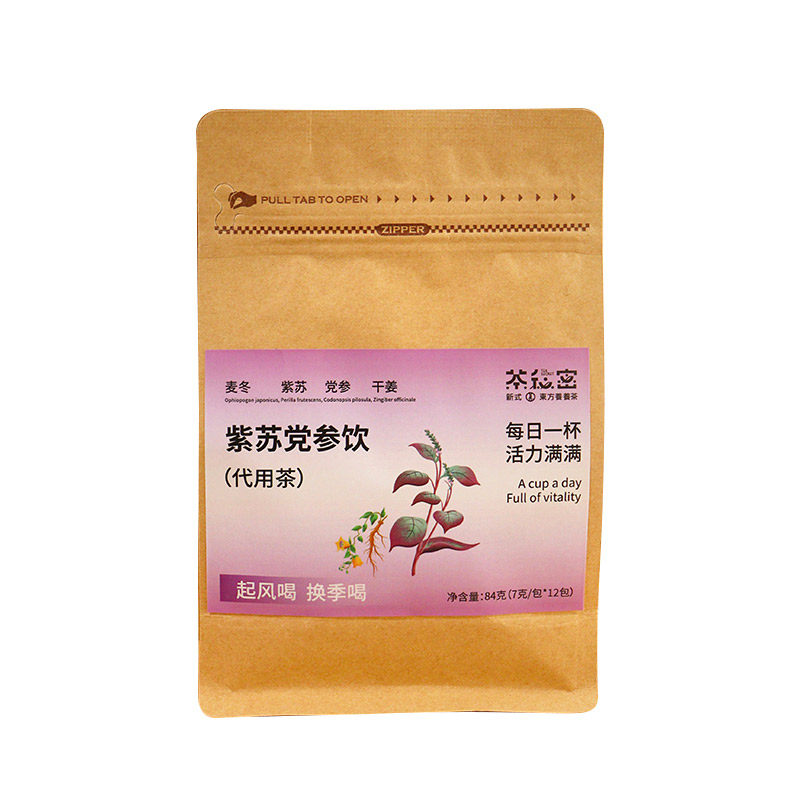茶秘密紫苏党参饮养生茶包84g